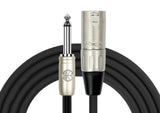 Kirlin MP-481PR/BK 6m Original XLR Patch Cable – XLR Male to 1/4" Mono Plug – Black