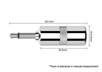 Kirlin CV-2024L – 2-Pack 3.5mm Mono Plug – Nickel-Plated Contact
