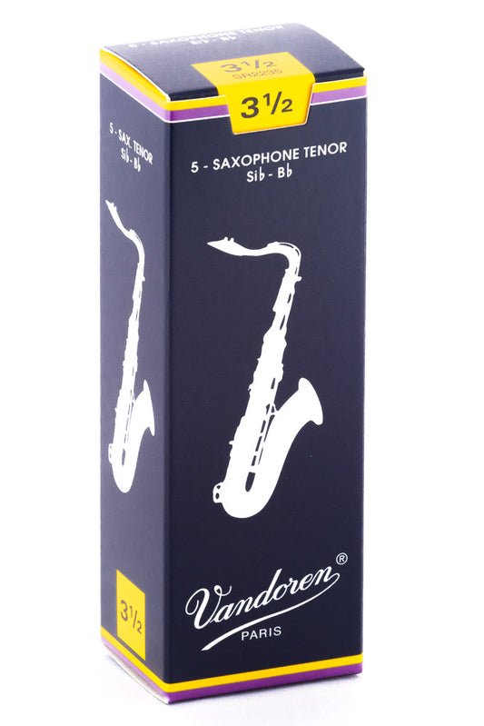 Vandoren Classic Tenor Saxophone Reeds Strength 3.5 – Box of 5 — official Vandoren image 1