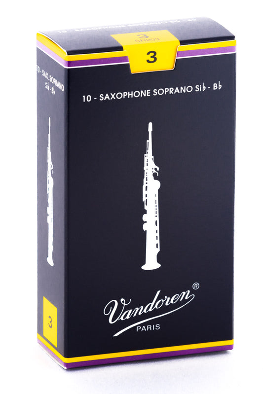 Vandoren Classic Soprano Saxophone Reeds 3 – Box of 10 — official Vandoren image 1