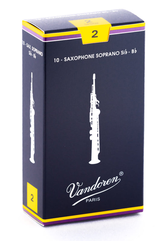 Vandoren Classic Soprano Saxophone Reeds 2 – Box of 10 — official Vandoren image 1