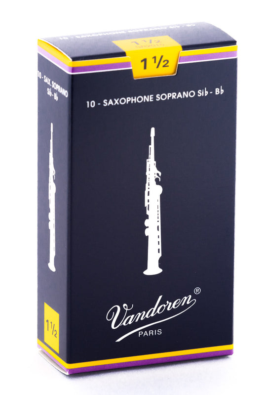 Vandoren Classic Soprano Saxophone Reeds 1.5 – Box of 10 — official Vandoren image 1