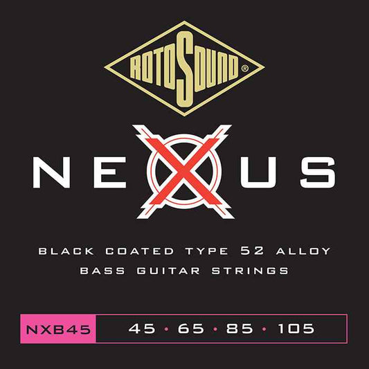 Rotosound Bass Strings – Black coated alloy – Gauge 45 – 105-4 string