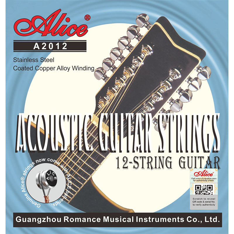 Alice 12 String Set Acousticc Guitar Light by Alice