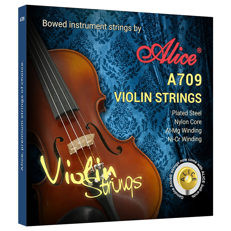 Alice A709 Violin Strings with Nickel Chromium Winding by Alice