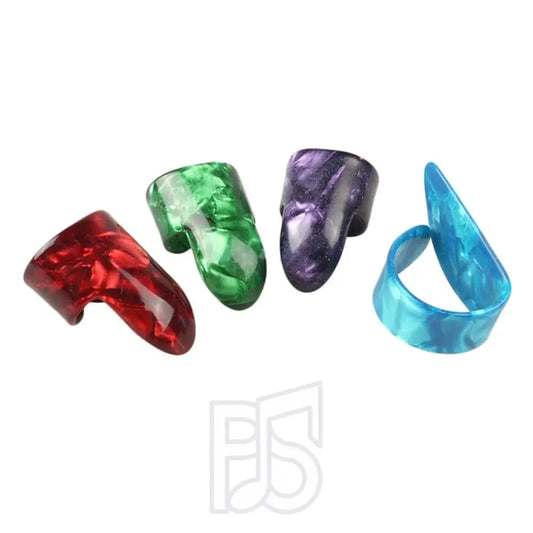 4-Piece Finger & Thumb Pick Set – 3 Finger Picks + 1 Thumb Pick by Pieter Smuts Music