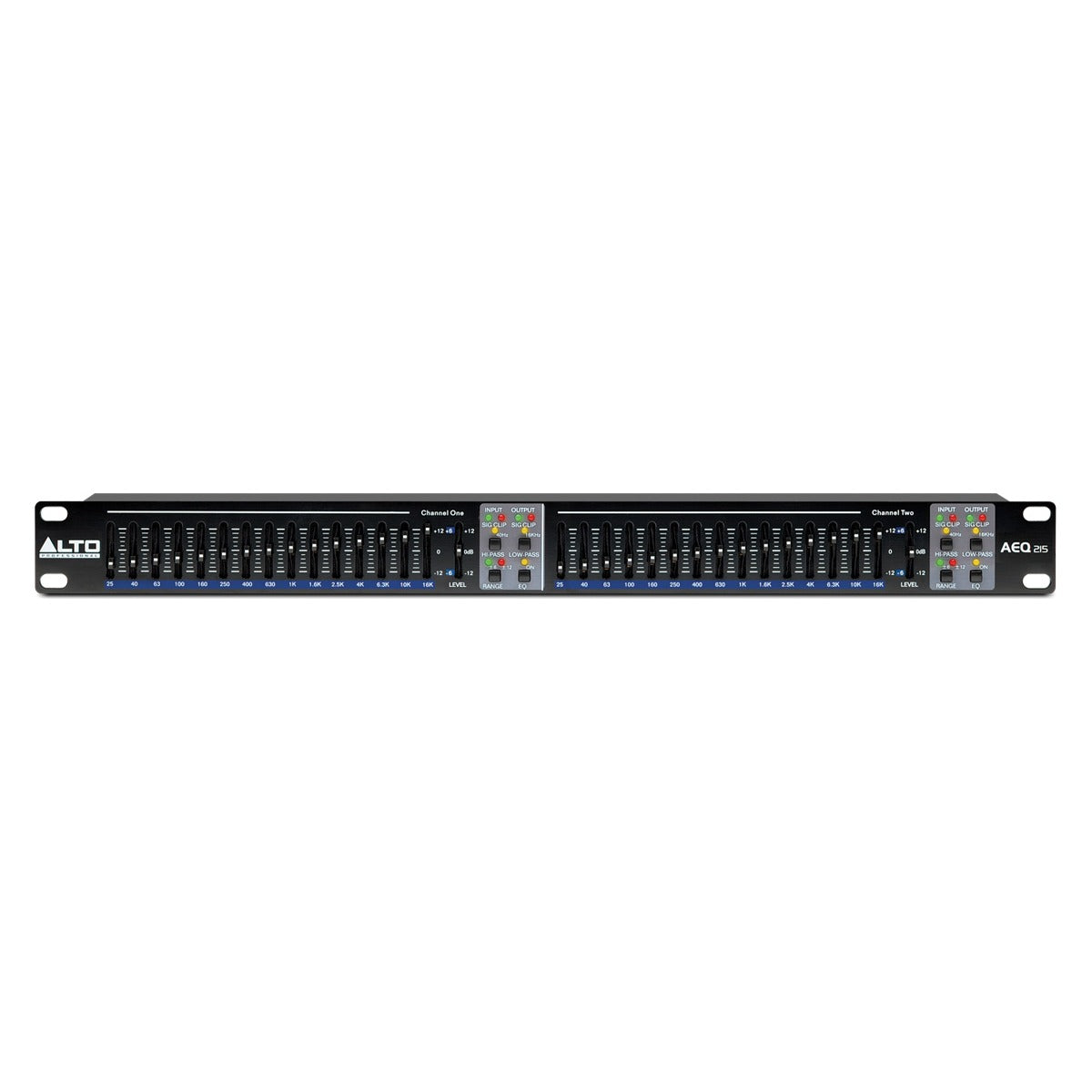 Alto AEQ215 stereo 15-band graphic equalizer front