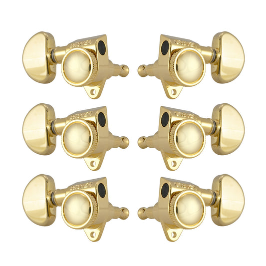 Grover Original Rotomatics LOCKING Machine Heads – Gold – 18:1 Gear Ratio (502G)
