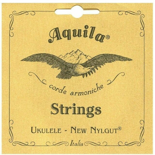 Aquila Nylgut Ukulele Soprano Strings – white nylon-Low G wound (5U)