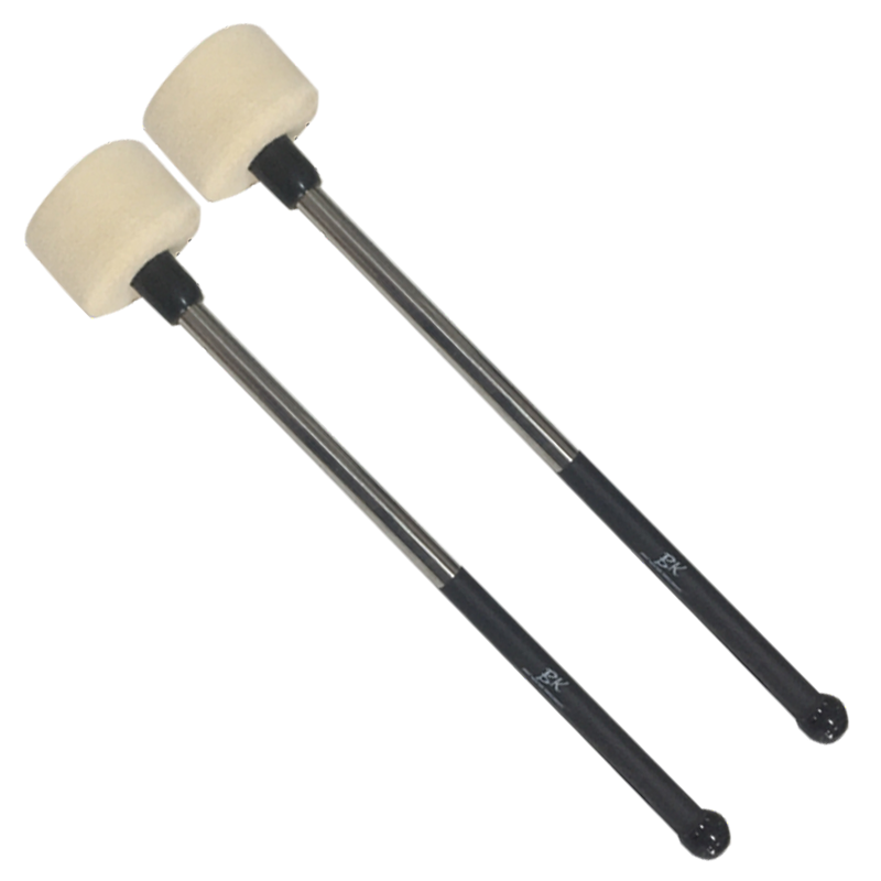 Bk Metal Marching Bass Drum Mallets Pair by BKP