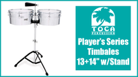 Toca Player's Series Timbale Set
13" & 14" with Stand
T-PT1314