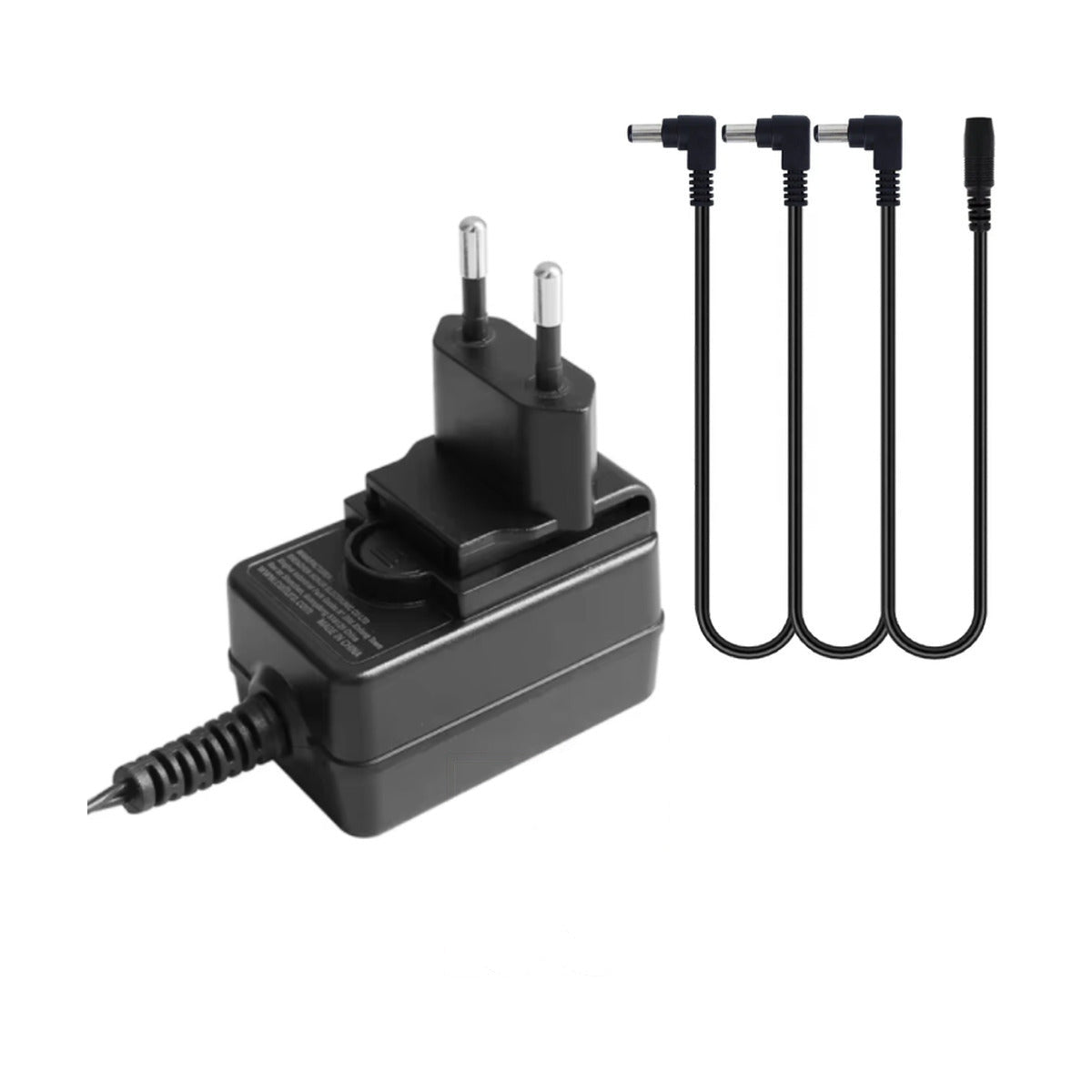 9V Power Supply + 3-Way Daisy Chain Cable Bundle