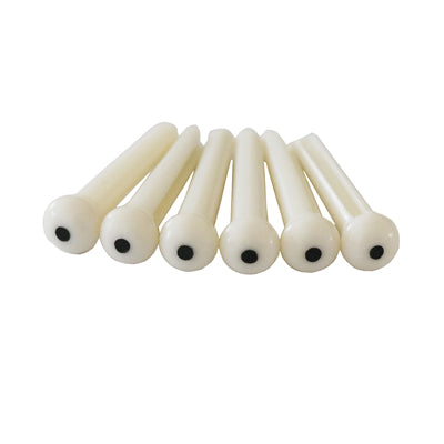 Holmer Bridge pin set – White with black dot (set of 6)