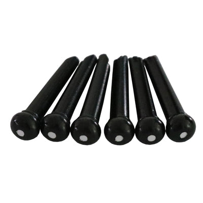 Holmer Bridge pin set – Black with white dot (set of 6)
