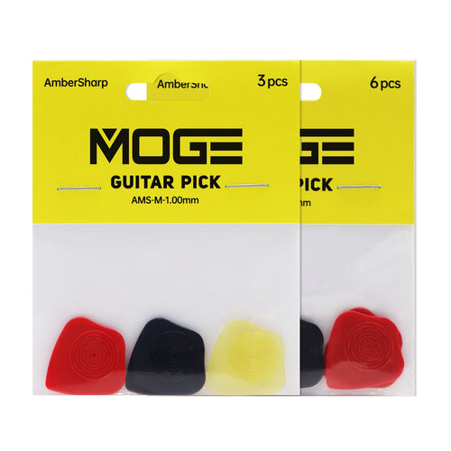 MOGE AmberSharp Pack of 3 Guitar Picks