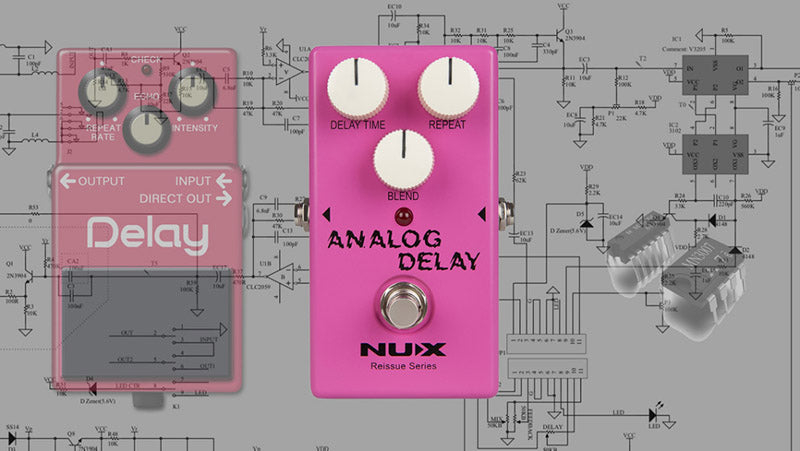 NUX Analog Delay Pedal – Reissue Series Bucket-Brigade Delay — official NUX photo 7