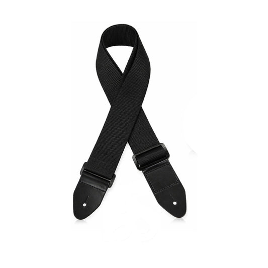 Alice A040-LB Adjustable Guitar Strap – 5cm Wide with Leather Ends & Pick Holder