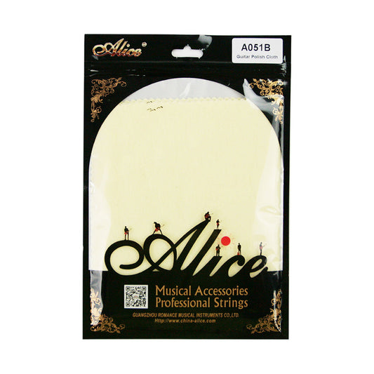 Alice A051B Guitar Polish Cloth – Soft Cotton Cleaning Cloth (34×29cm) | Beige by Alice