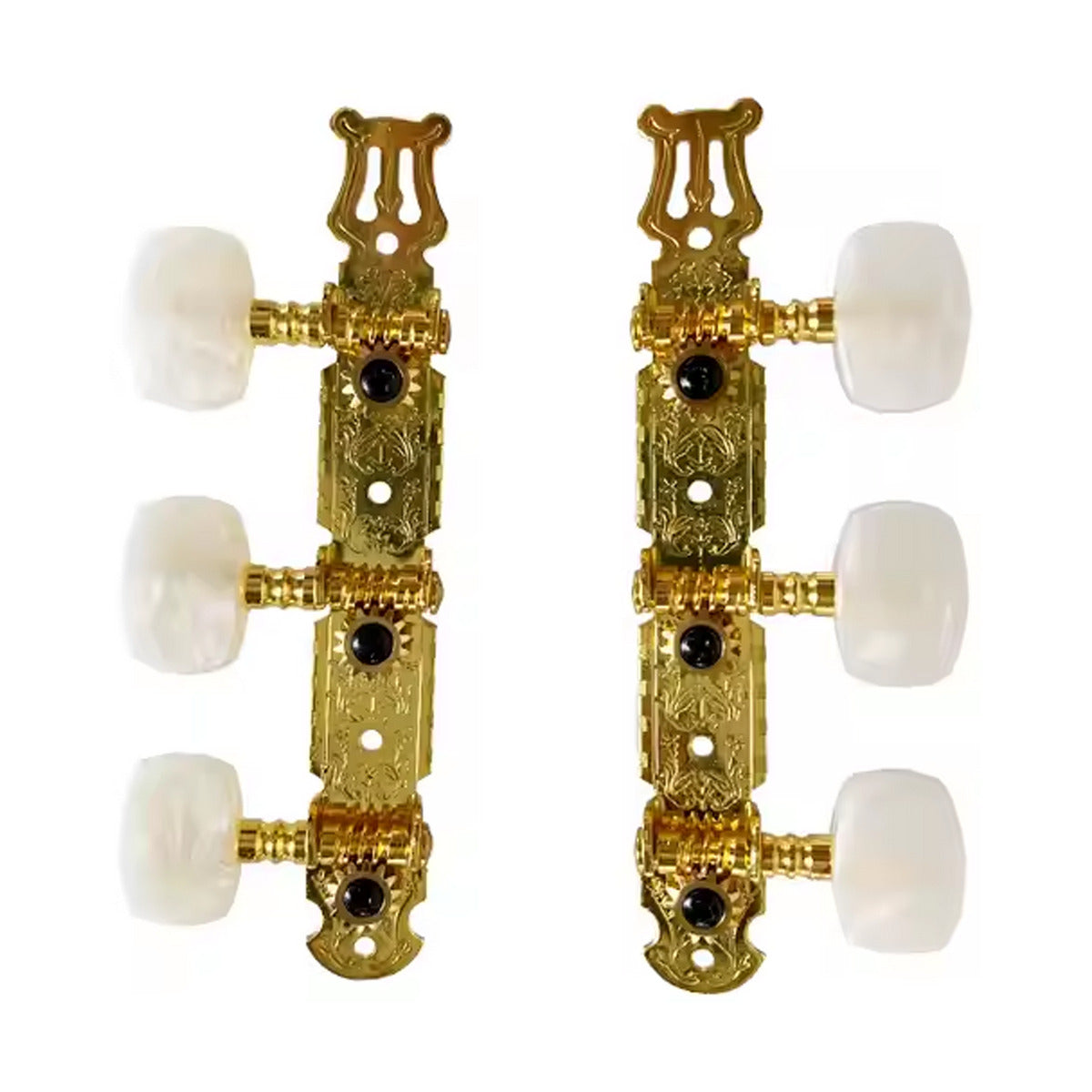Alice GDAOD19CP Gold Plated Classical Guitar Machine Heads – Smooth Precision Tuning, 1:14 Gear Ratio by Alice