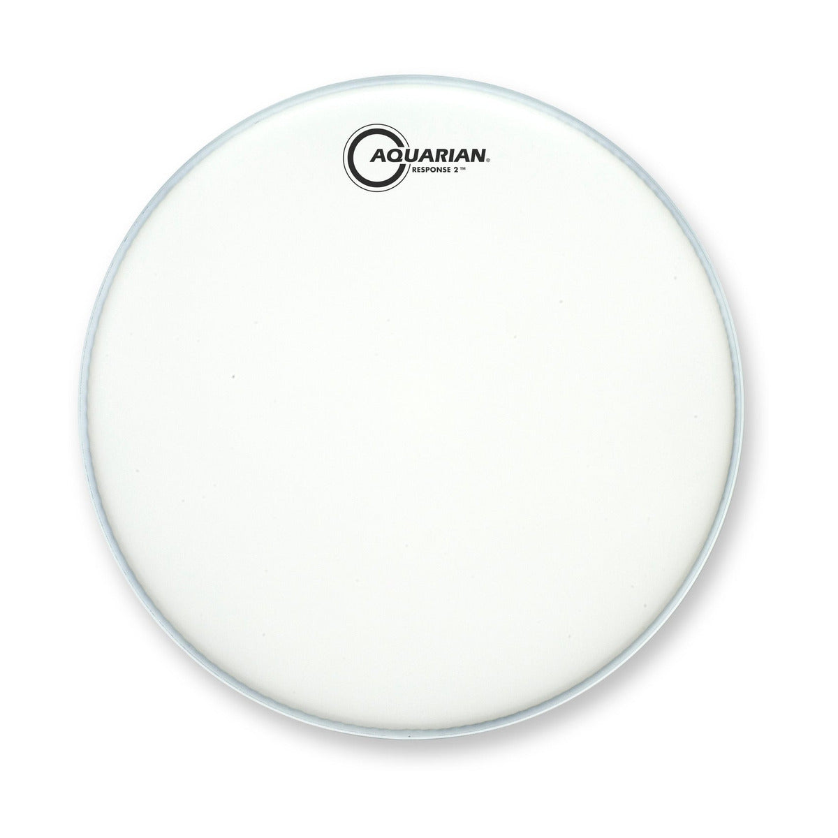 Aquarian 13" Response 2 White 7/7 Texture Coated Snare Drum Batter with Power Dot