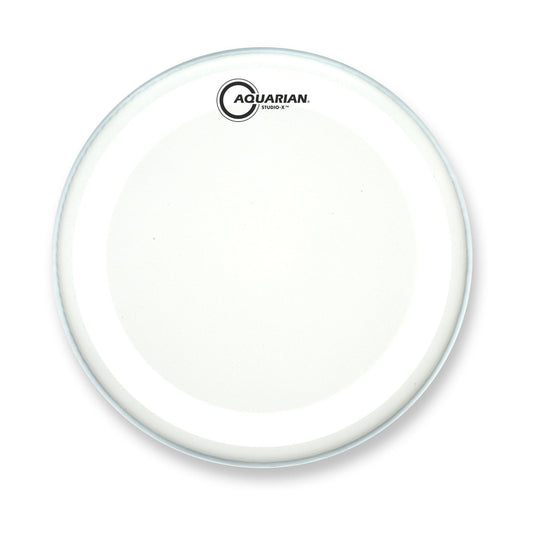 Aquarian 16" Studio-x White Texture Coated 10mil Single Ply Drumhead with X Ring
