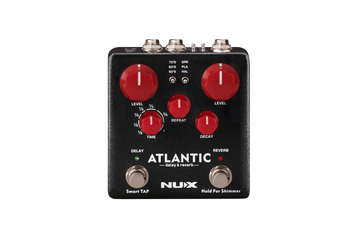NUX Atlantic Delay & Reverb Pedal – Stereo Ambient Effects with Smart Tap Tempo — official NUX photo 1