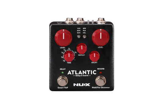 NUX Atlantic Delay & Reverb Pedal – Stereo Ambient Effects with Smart Tap Tempo — official NUX photo 1