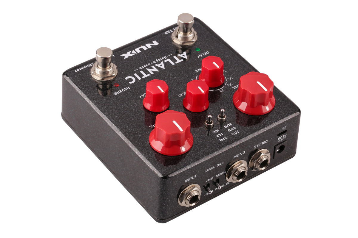NUX Atlantic Delay & Reverb Pedal – Stereo Ambient Effects with Smart Tap Tempo — official NUX photo 3