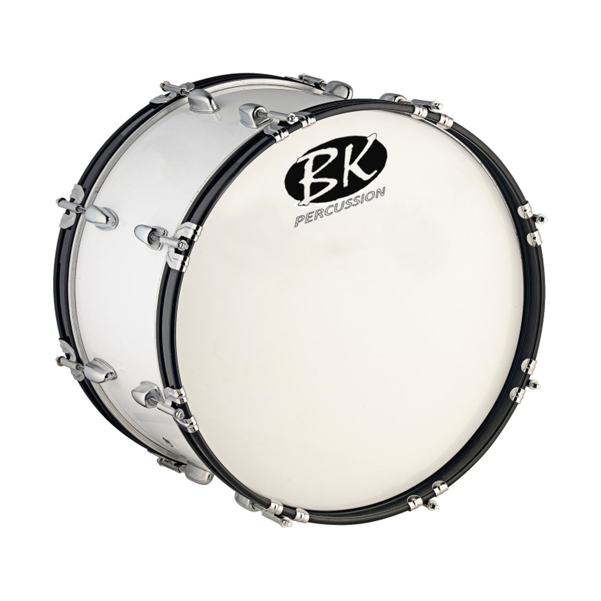 BK Marching Bass Drum 22" / 26" – White Parade & School Band Drum