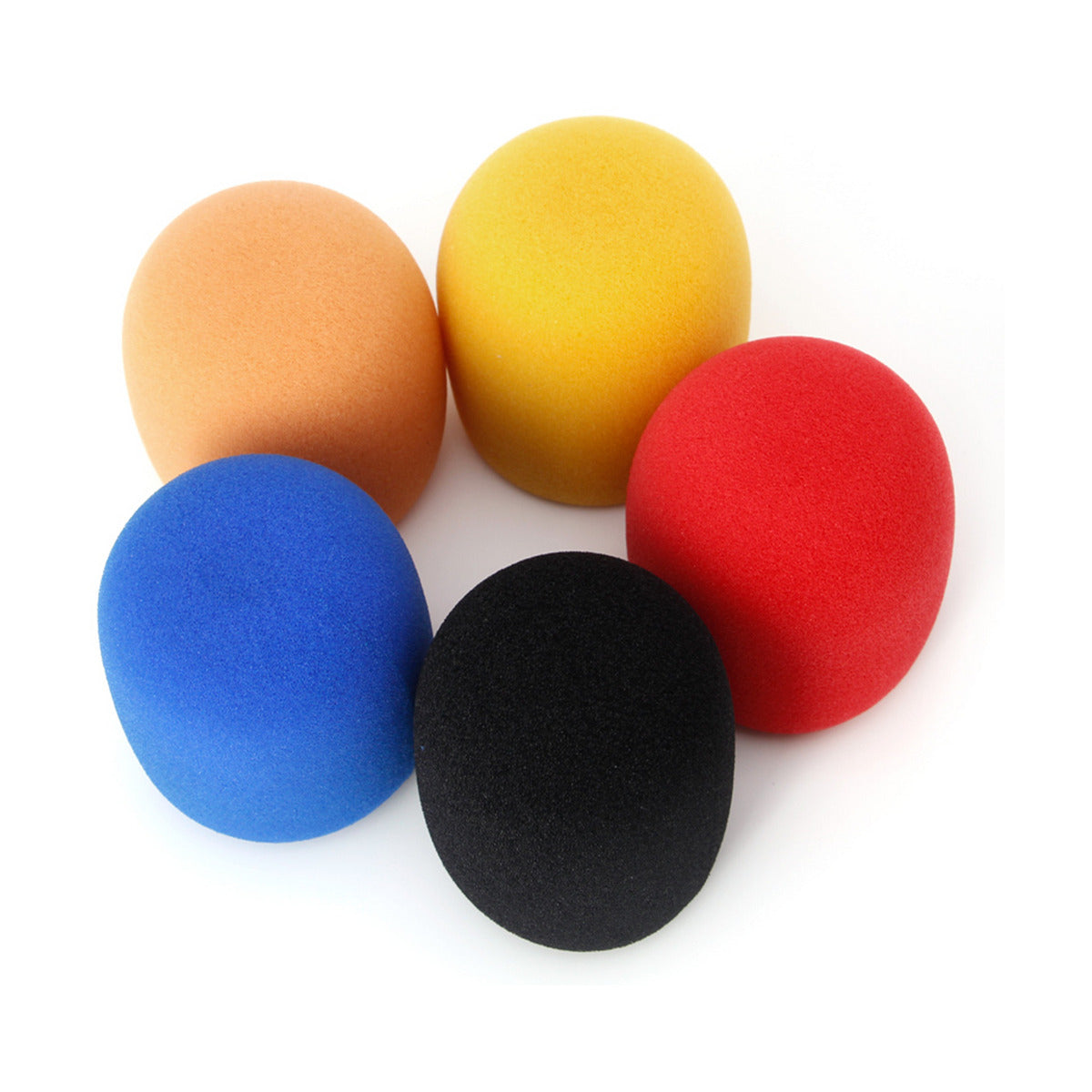 BK 5-Piece Coloured Foam Microphone Windscreen Set