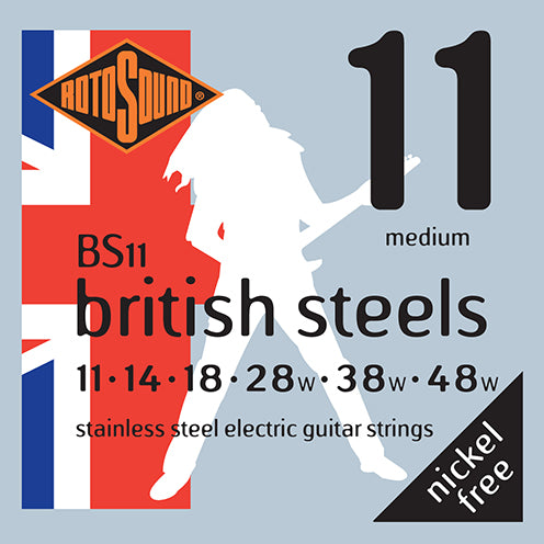Rotosound Electric Guitar Strings – Stainless Steel – Gauge 11 – 48