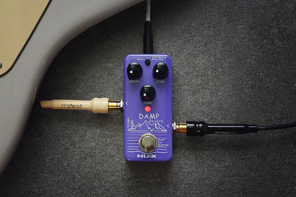 NUX Damp Reverb NRV-3 – Mini Stereo Reverb Pedal with Plate, Spring & Hall Modes — official NUX photo 8