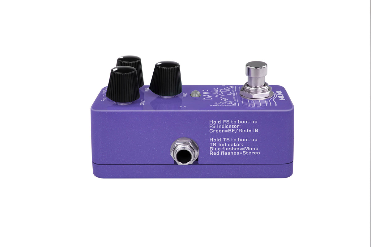NUX Damp Reverb NRV-3 – Mini Stereo Reverb Pedal with Plate, Spring & Hall Modes — official NUX photo 4