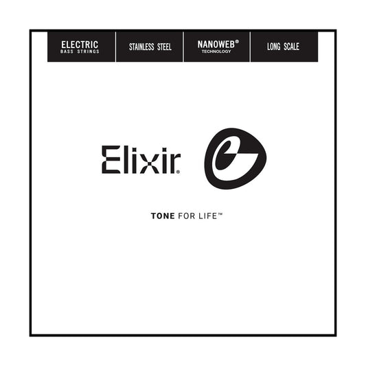 Official Elixir — Elixir Bass Stainless NANOWEB 0.45 Single