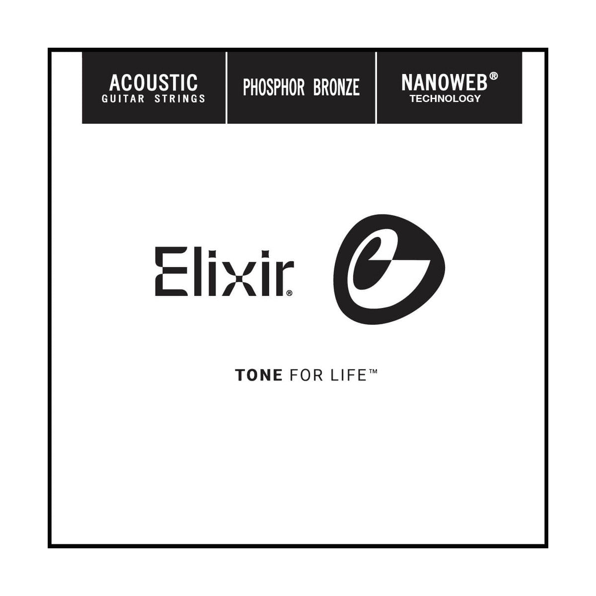 Official Elixir — Elixir NANOWEB Phosphor Bronze Acoustic .022, Single String