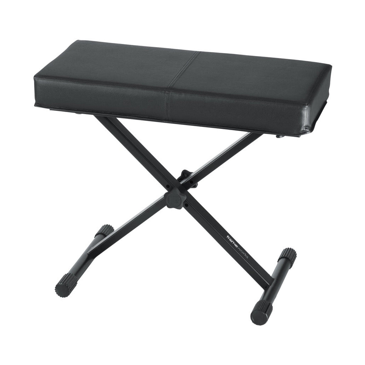 Frameworks Standard Black Keyboard Bench with Deluxe Seat