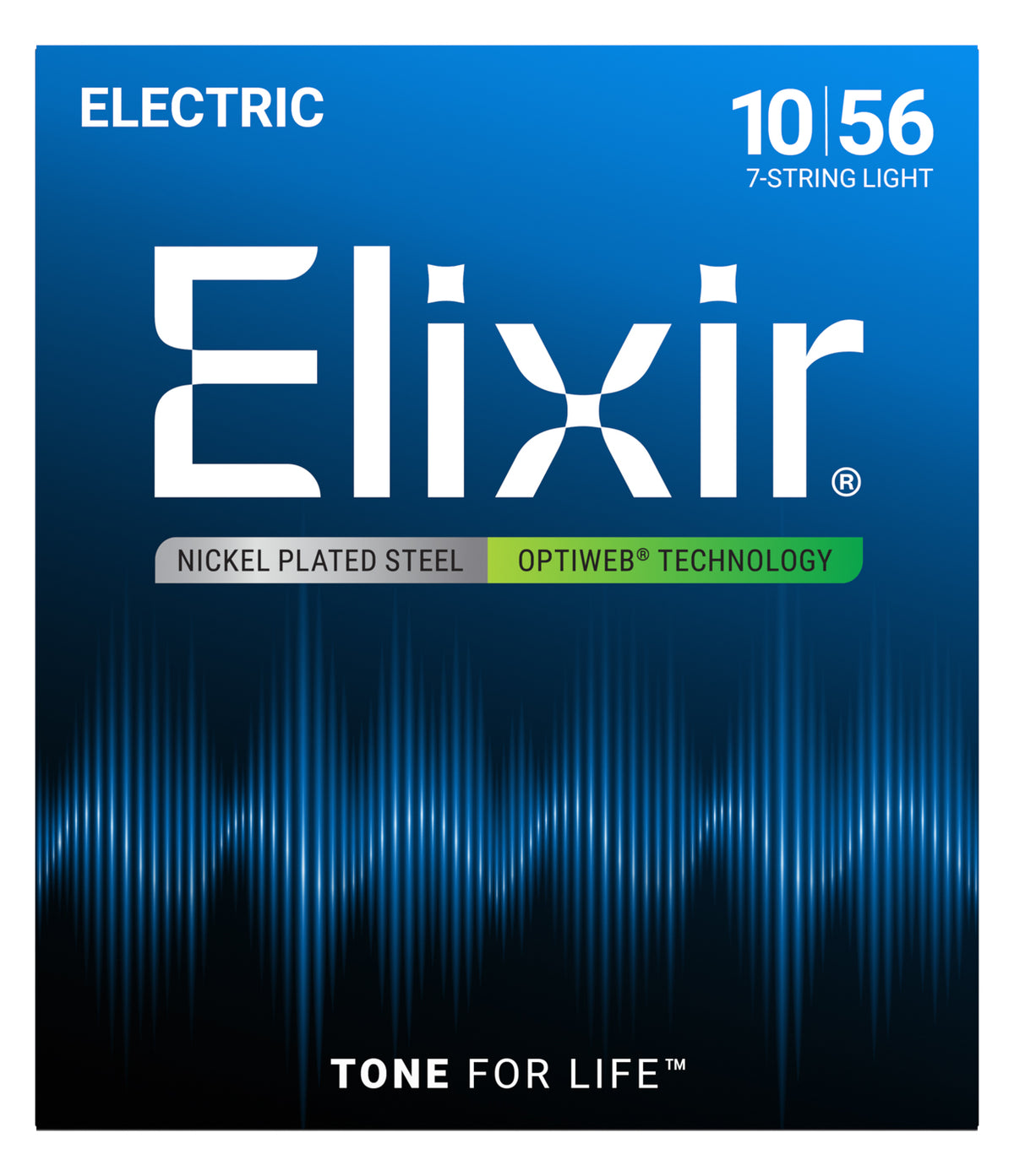 Official Elixir — Elixir Strings - Nickel OPTIWEB 7st Light 010 Set