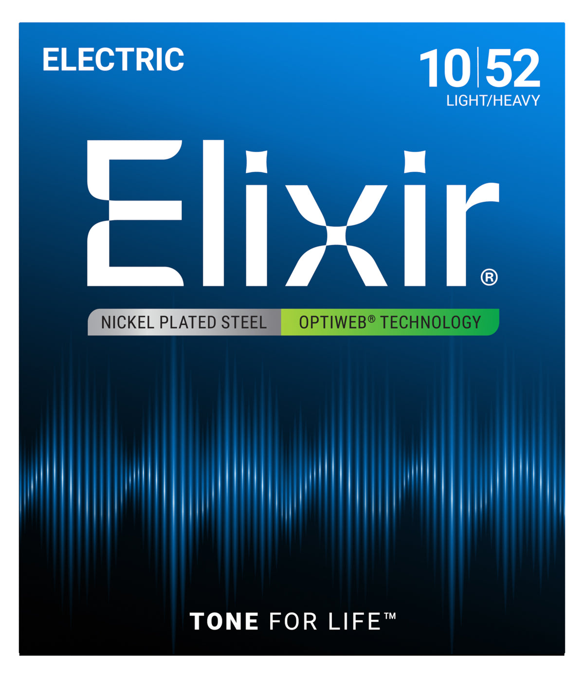 Official Elixir — Elixir OPTIWEB Nickel Plated Steel Electric Guitar Strings 010-052
