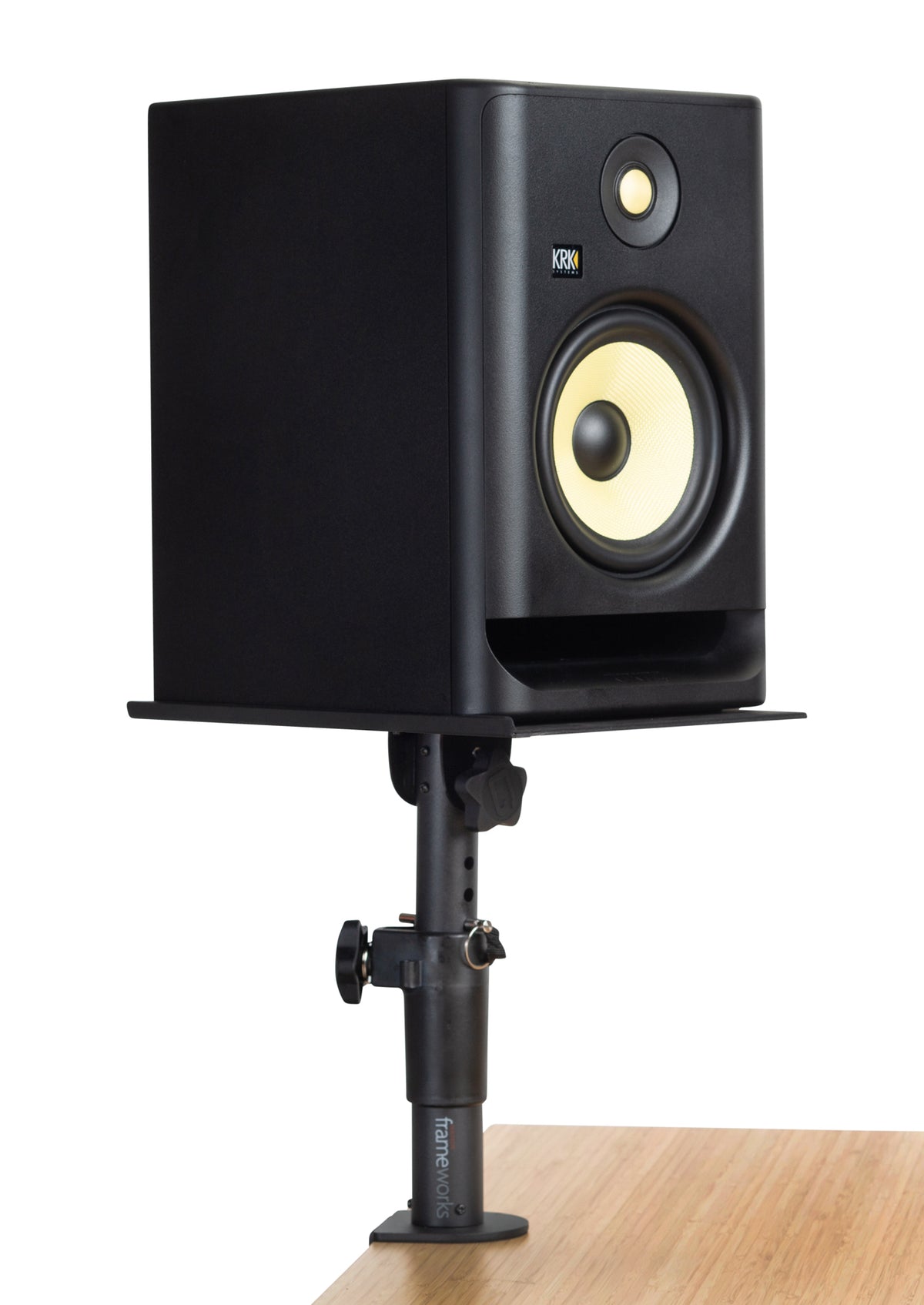 Frameworks Clamp on Studio Monitor Stand