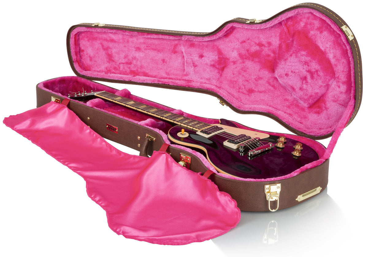 Gator Guitar Case Dlx Wood Lp Brown