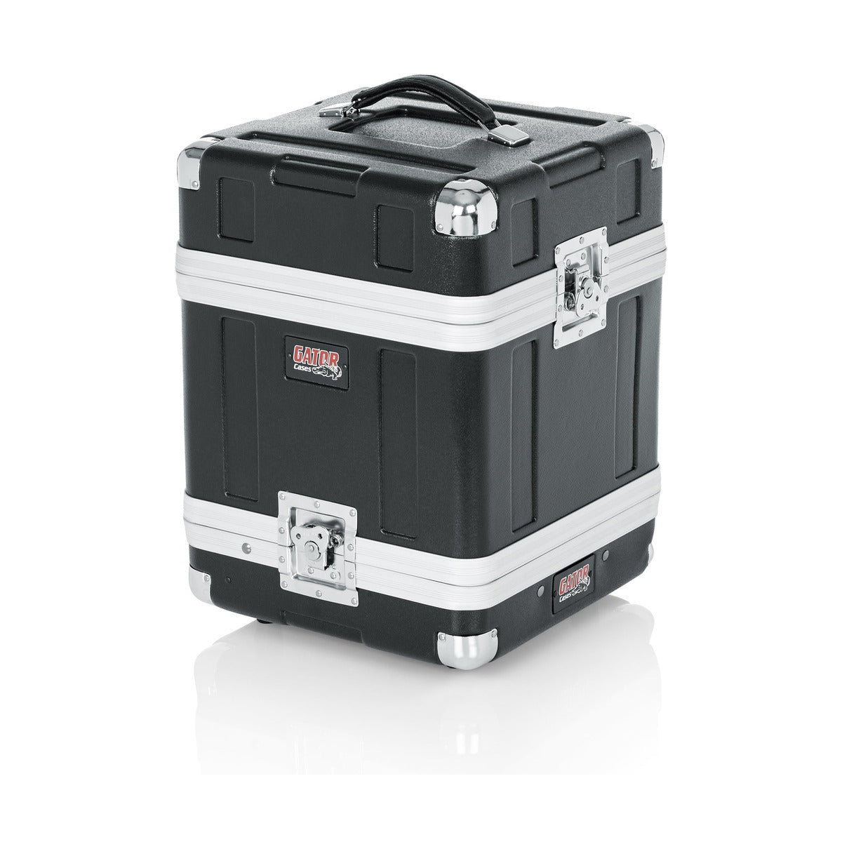 Gator ATA Molded Case for 4 Complete Wireless Mic Systems; Half Rack