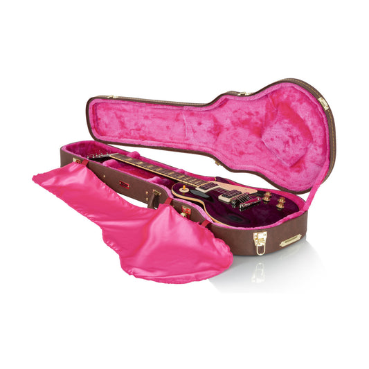 Gator Guitar Case Dlx Wood Lp Brown