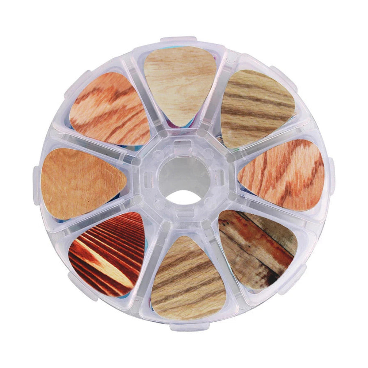 Guitar Picks 50 Pack Mixed Thickness 0.46mm 0.71mm 1.0mm with Storage Box for Acoustic Guitar and Ukulele