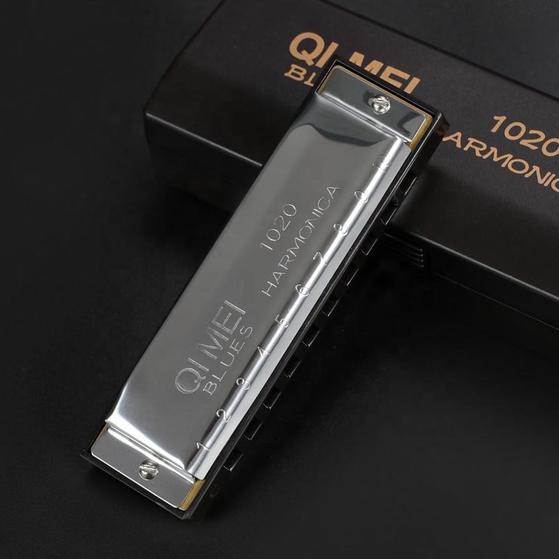 Sonata 10-Hole Diatonic Harmonica in C with Protective Case by QiMei