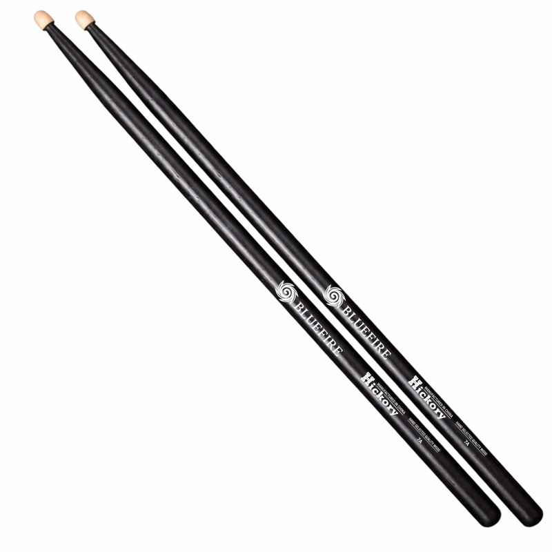 Han Flag — Han Flag Drumsticks - 7A Blue Fire Black Hickory Wood