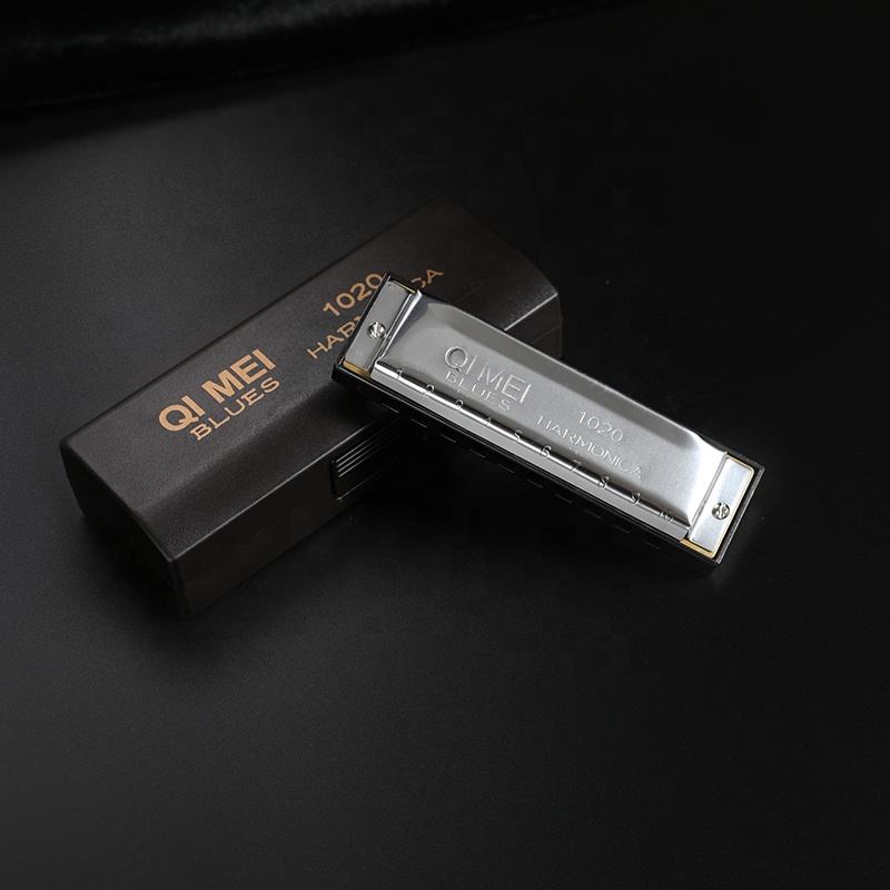 Sonata 10-Hole Diatonic Harmonica in C with Protective Case by QiMei