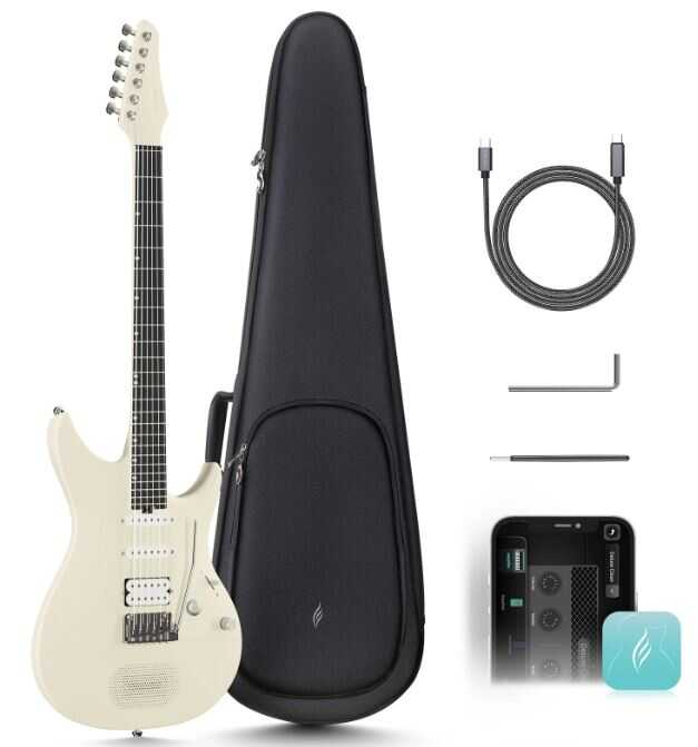 Enya INSPIRE IVORY Carbon Fibre Smart Electric Guitar