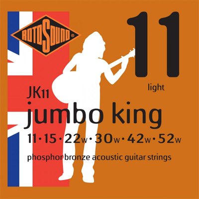 Rotosound Acoustic Guitar Strings – Phosphor Bronze–Gauge 11-52