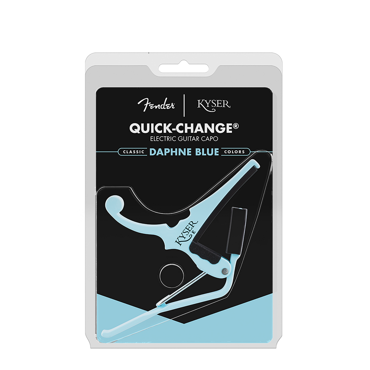Kyser Fender Quick-Change Capo Daphne Blue