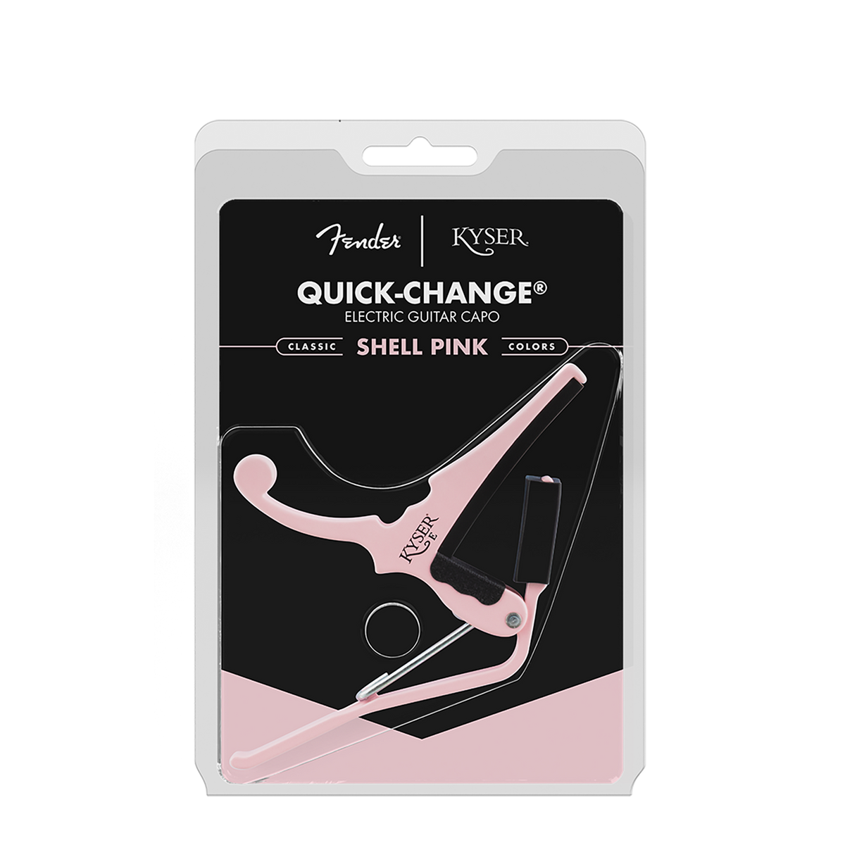 Kyser Fender Quick-Change Capo Shell Pink